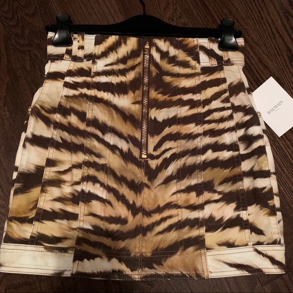 Balmain Leopard Skirt NWT - Picture 3 of 8